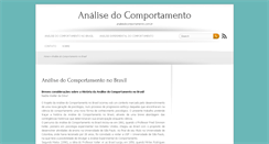 Desktop Screenshot of analisedocomportamento.com.br